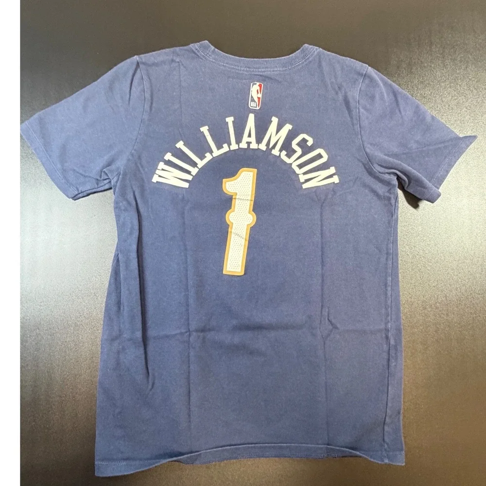 Nike Kids Zion Williamson New Orleans Pelicans NBA Dri-FIT T-Shirt M 10/12 K14